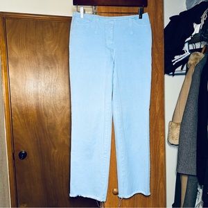 Women’s Cambio Blue Jeans Raw Hem Size 6